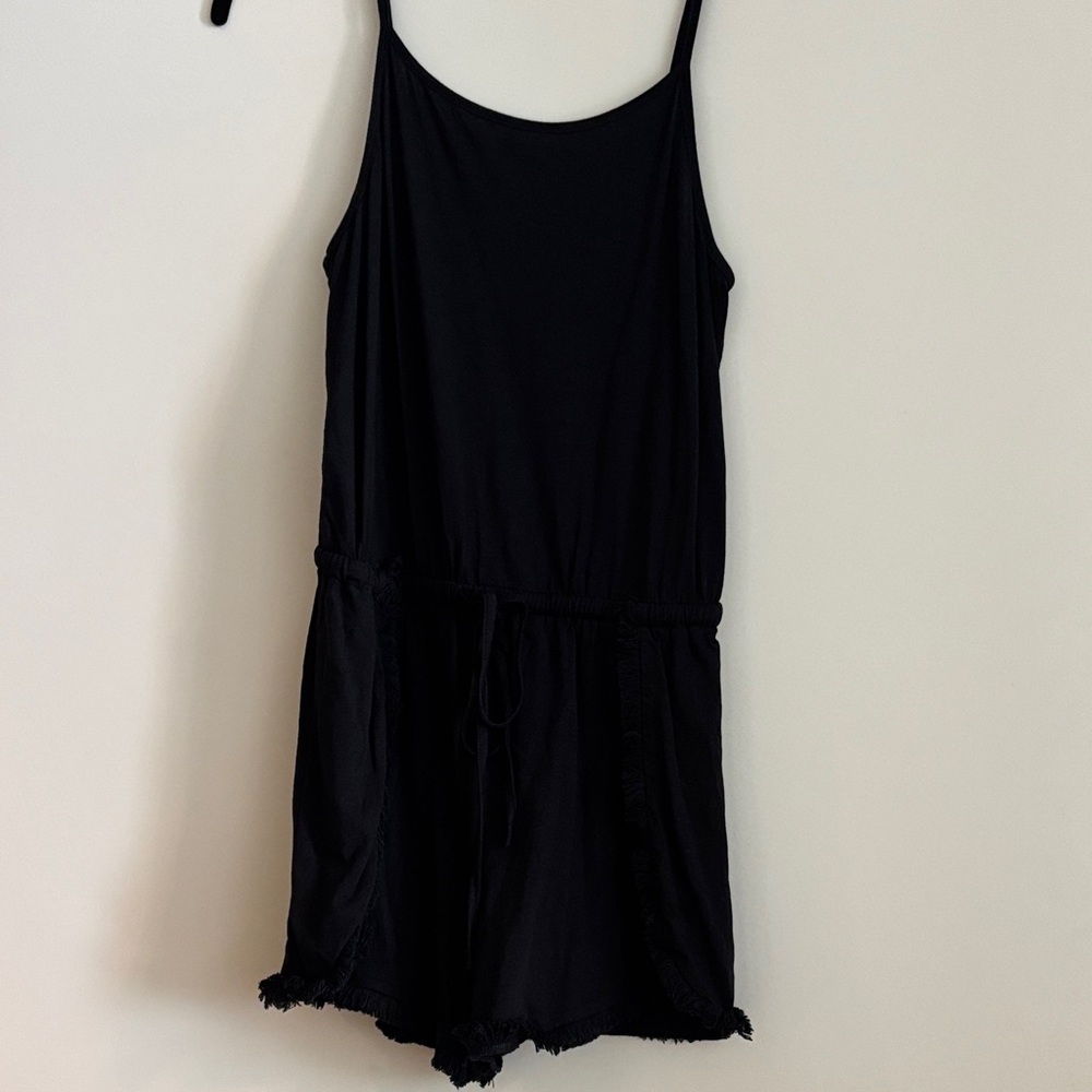Black Sleeveless Romper